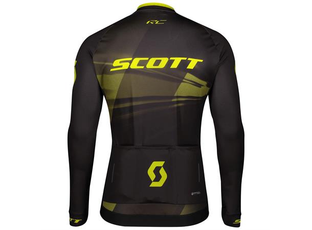 Scott Shirt M`s RC Pro l/sl Sort/Gul XL Sykkeltrøye